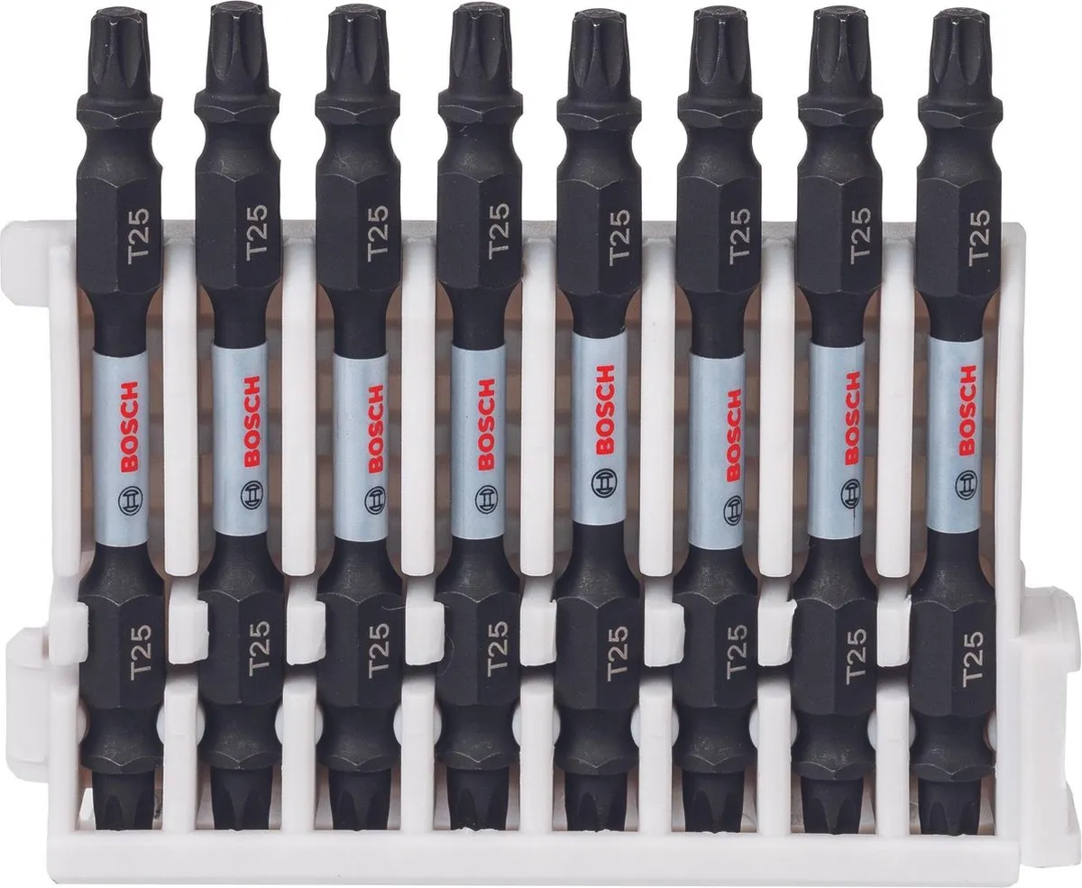 Bosch Professional Impact Dubbel Bit 65mm T25 - 8 Stuks