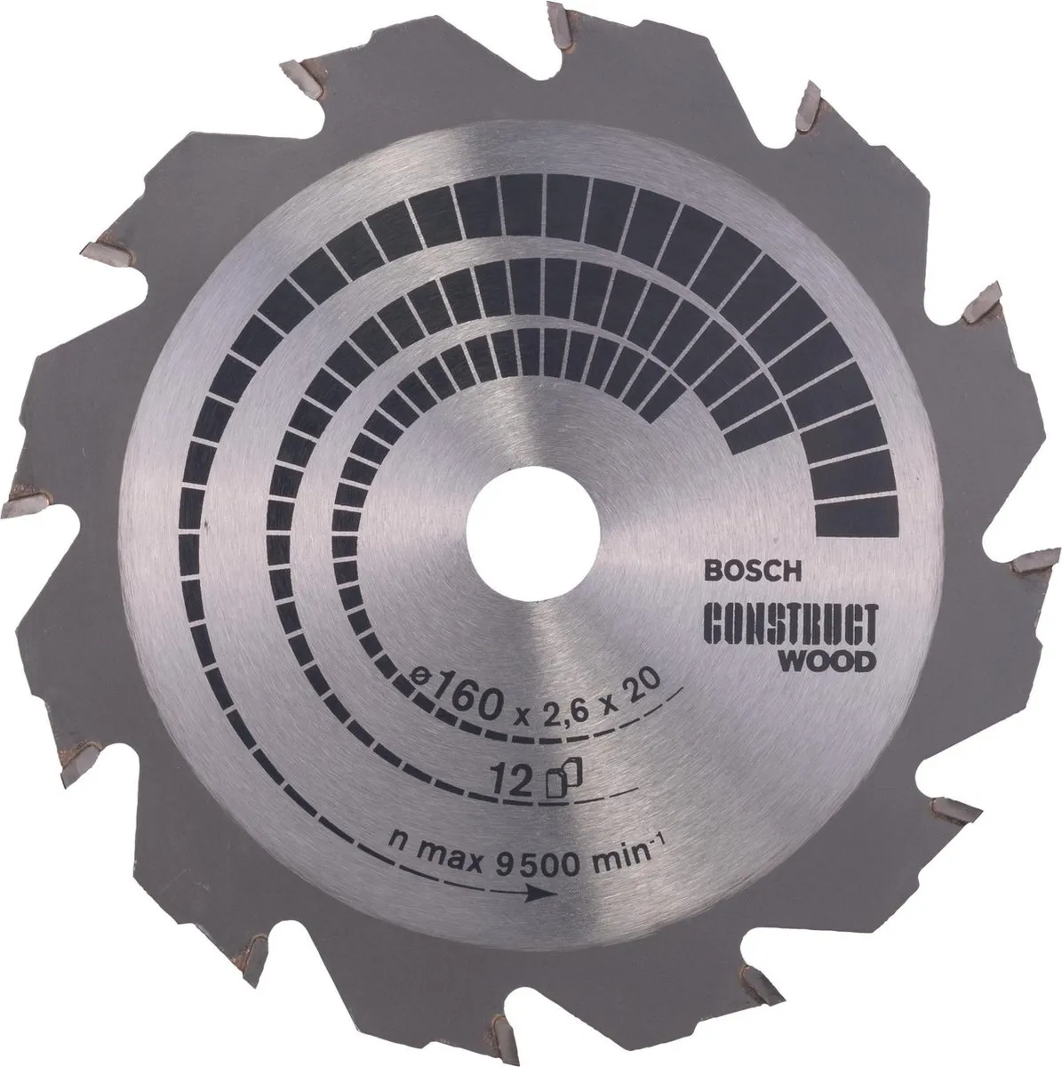 Bosch Professional Cirkelzaagblad Construct Wood 160mm