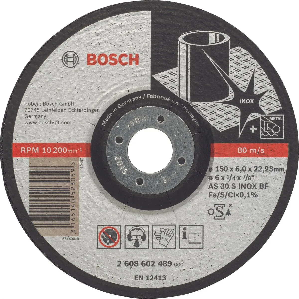 Bosch Professional ABS 150X6X22,23 INOX