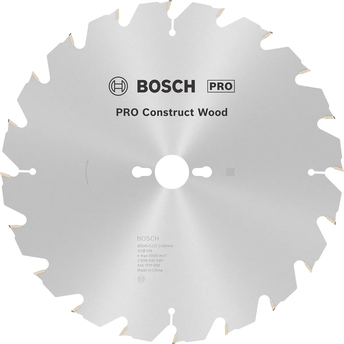 Bosch Professional Cirkelzaagblad Construct Wood 300mm