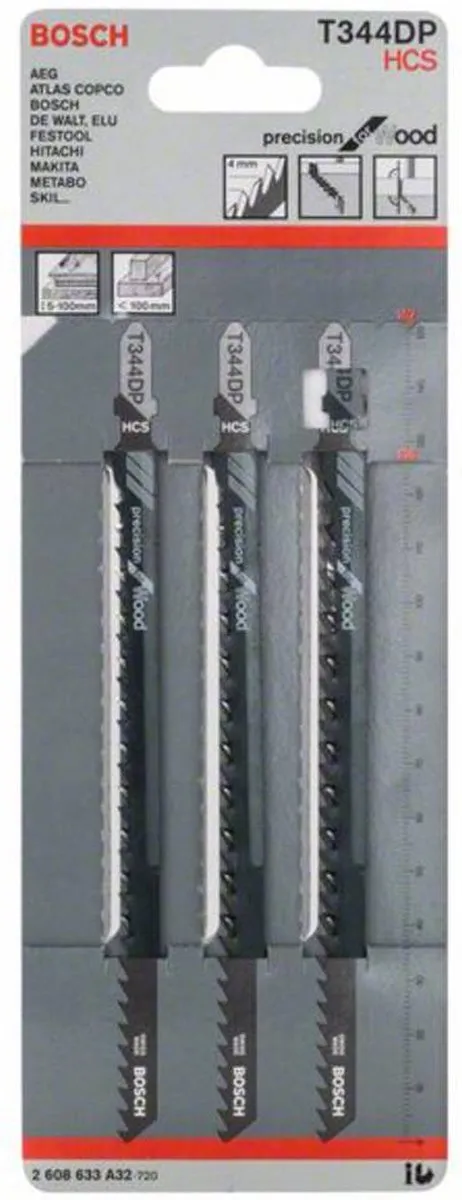Bosch Professional DECOUPEERZB T344DP Zaagbladen - 3 Stuks