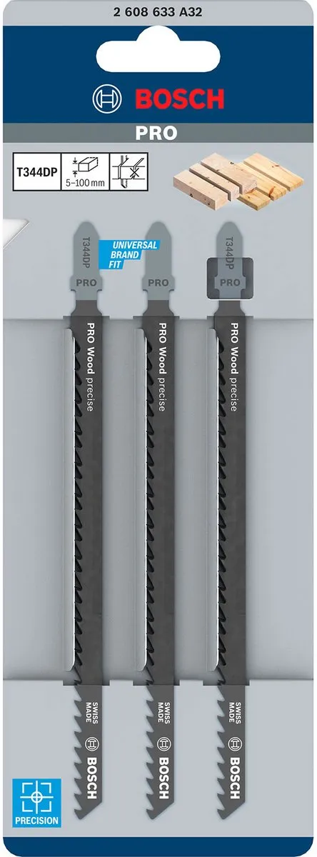 Bosch Professional DECOUPEERZB T344DP Zaagbladen - 3 Stuks