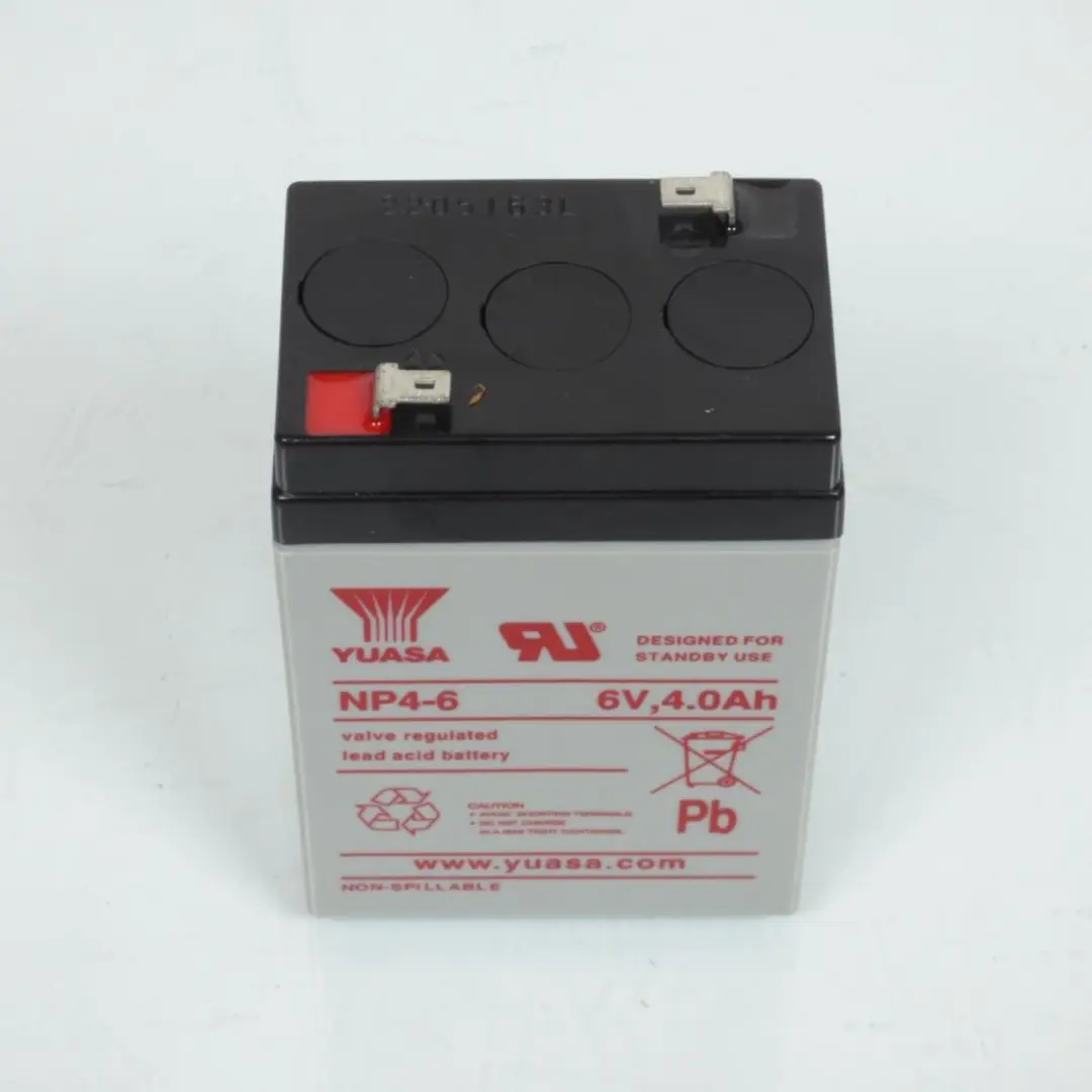Batterie SLA Yuasa pour moto Honda 50 DAX NP4-6 / 6V 4Ah Neuf
