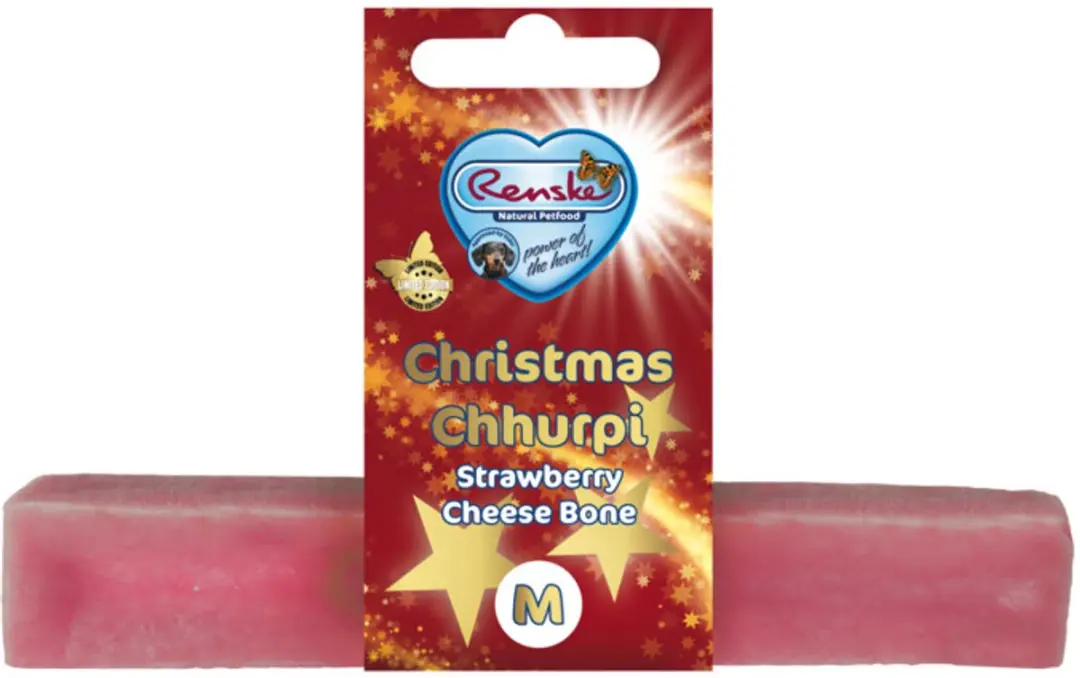 Renske Chhurpi Hondensnack Aardbei 48g