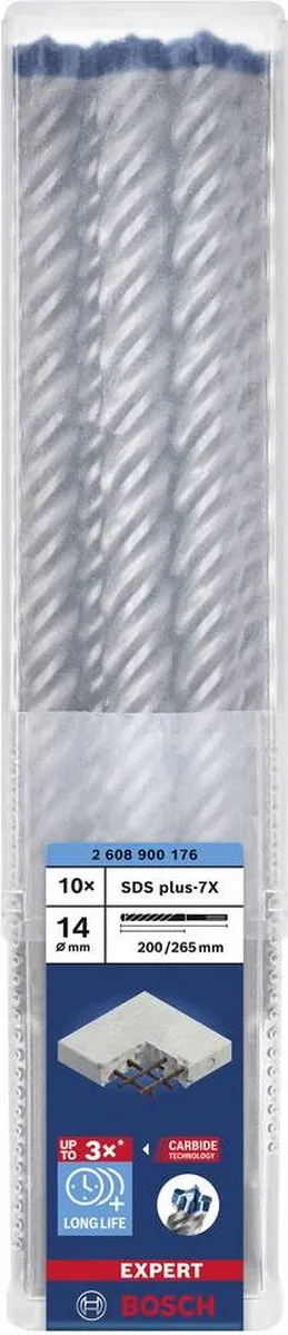 Bosch Professional EXPERT SDS plus-7X Hamerboor 14mm - 10 Stuks
