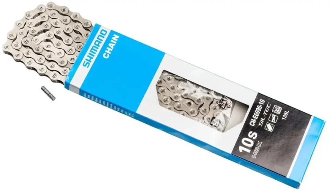 Shimano CNE6090 Ketting 10-speed - 138 Schakels - Zilver/Chroom - afbeelding 4 van 5