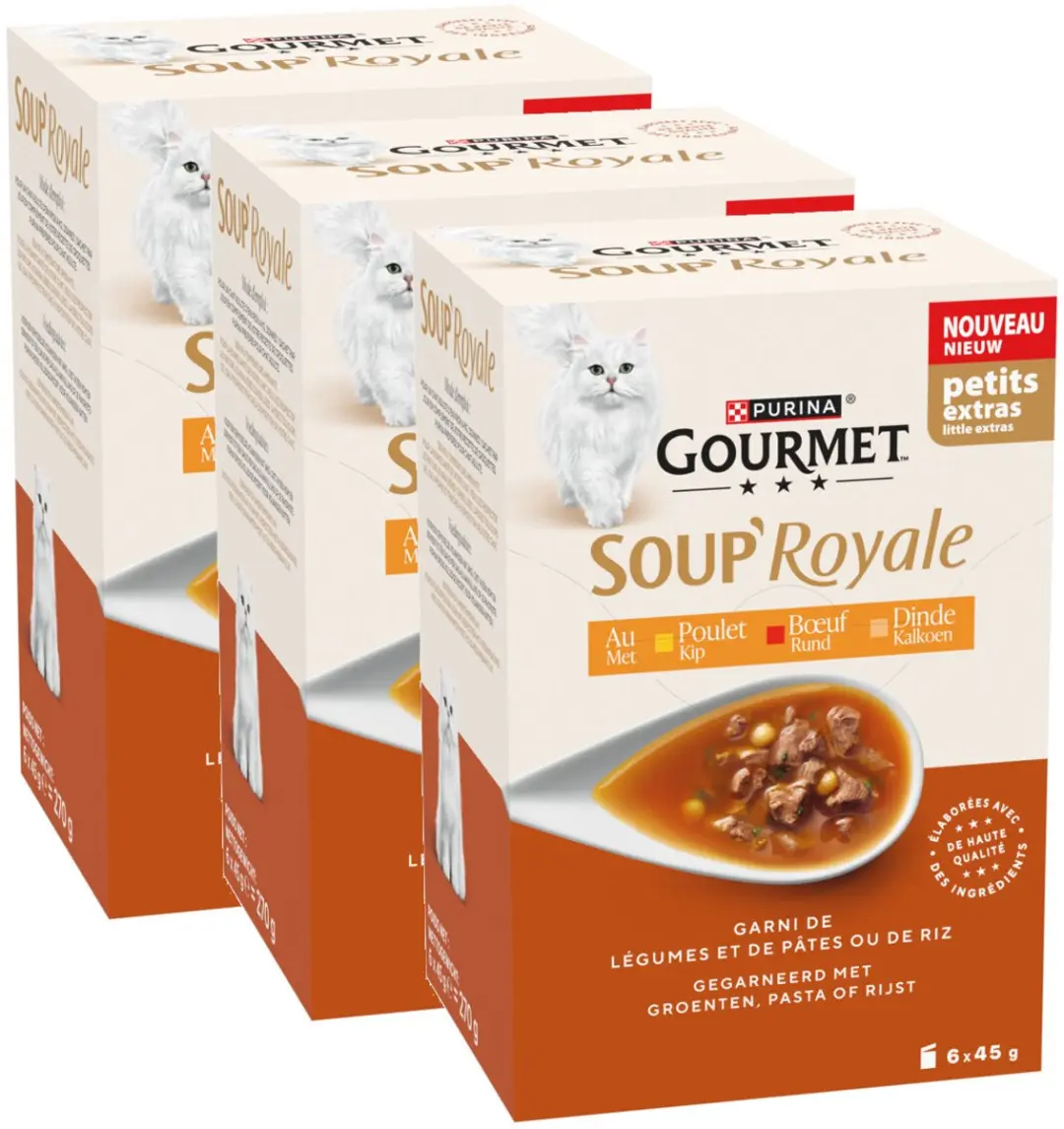 Purina Gourmet Soup Royale Kip Rund Kalkoen
