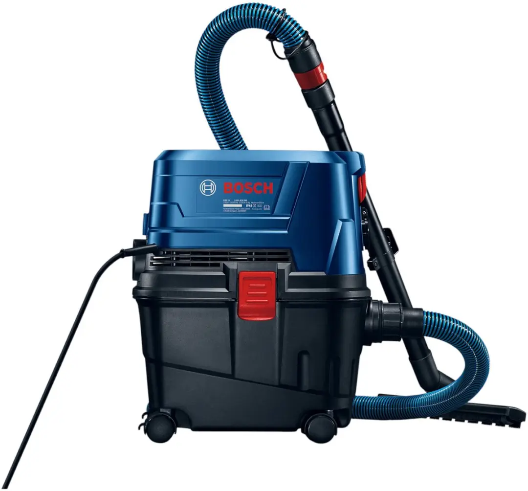 Bosch GAS 15 Trommelstofzuiger 15L - 1100W - Droog & Nat - Zwart/Blauw - afbeelding 2 van 6