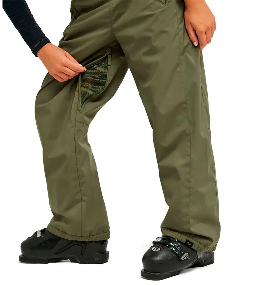 Roxy Steepland Broek L - Beetle Groen
