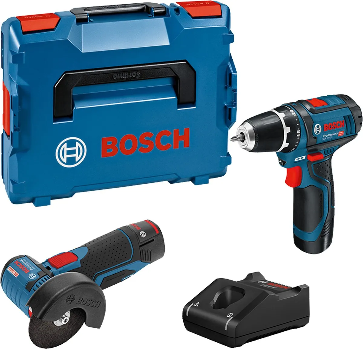 Bosch Professional Accu Combipack 12V GSR 12-15+GWS 12V-76 - Boormachine & Cirkelzaag