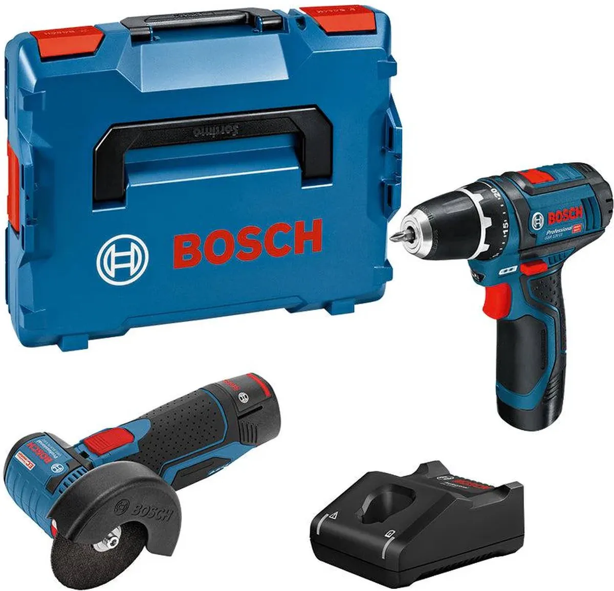 Bosch Professional Accu Combipack 12V GSR 12-15+GWS 12V-76 - Boormachine & Cirkelzaag