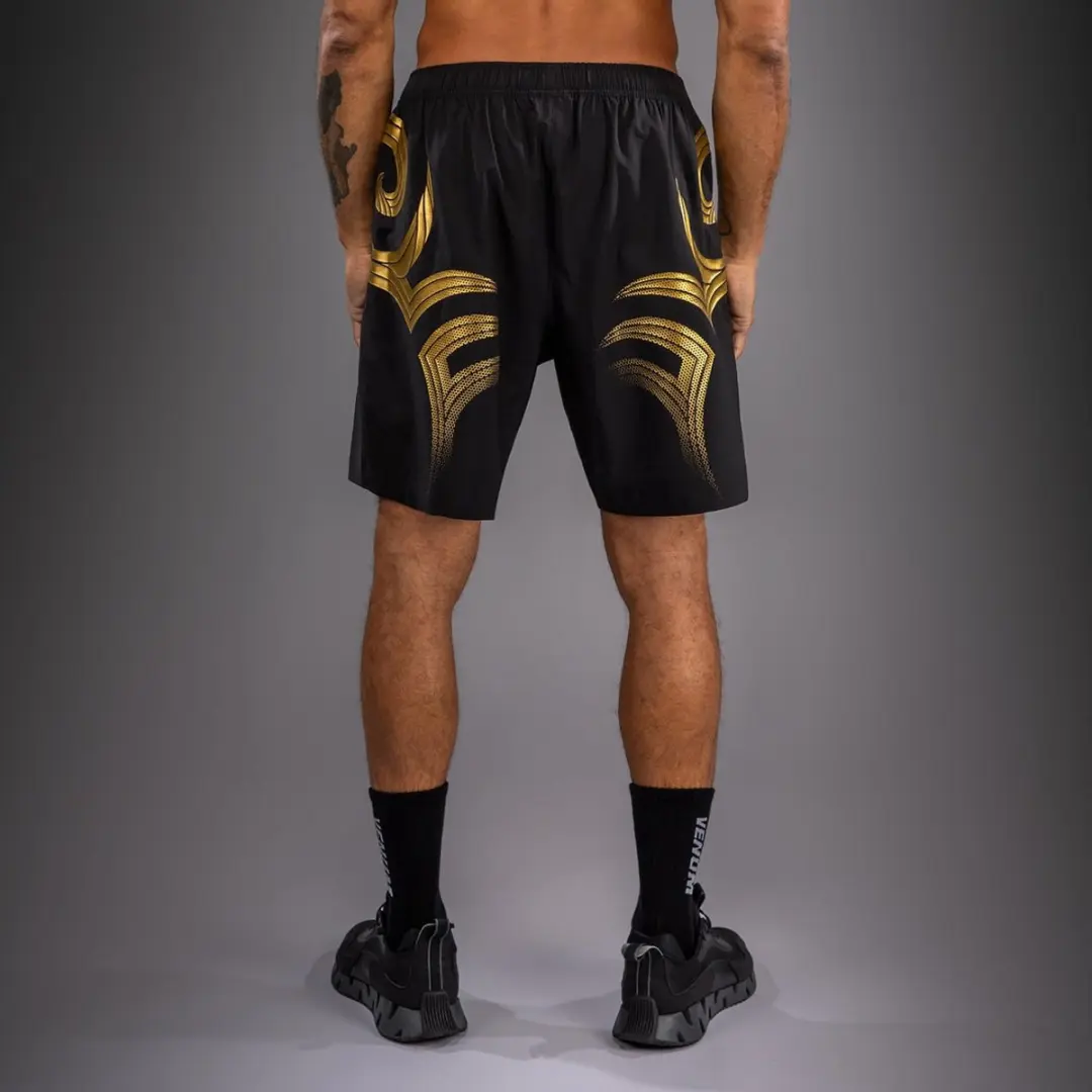 Venum x Mike Tyson Tiger Training Shorts M - Zwart/Goud - afbeelding 6 van 6