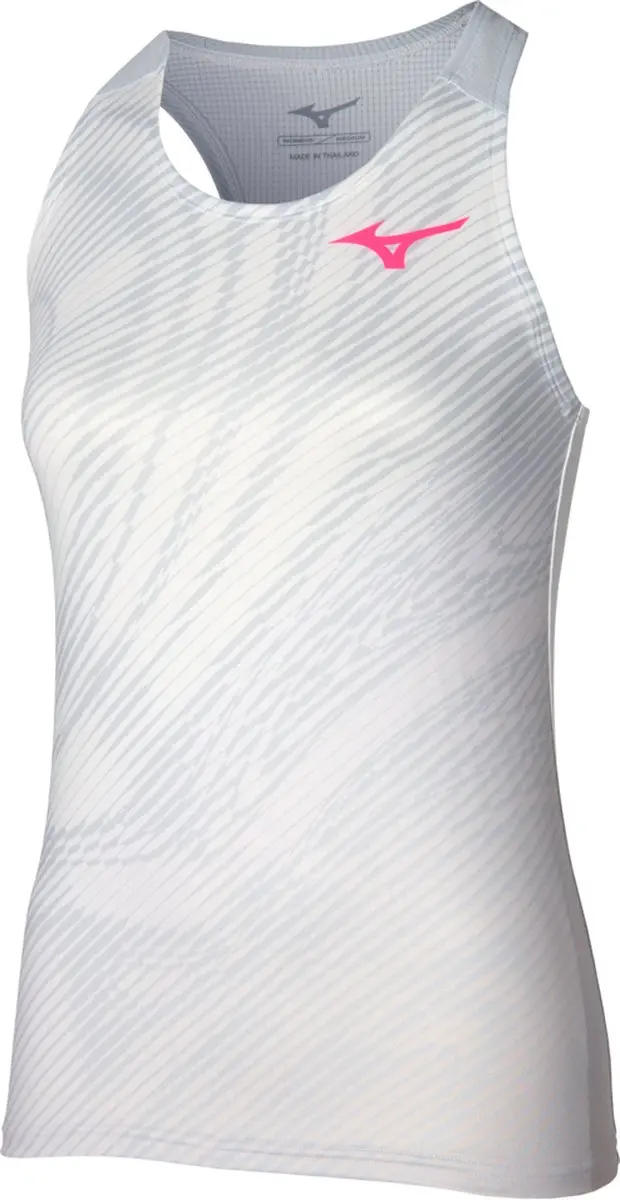 Mizuno Tank Top Charge Printed Dames Wit