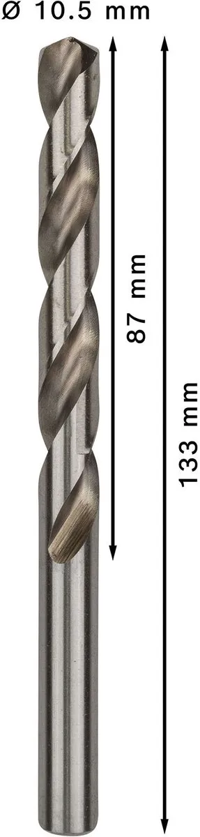 Bosch Professional ST. LINE 10.5mm HSS-G Boorbit - 5 Stuks