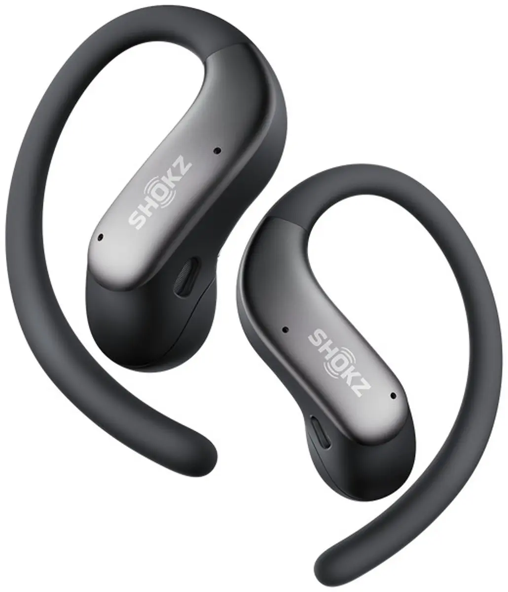 Shokz OpenFit Air 2 T520-ST-BK Open-Ear Headphones - 36u batterij - IP55 - Zwart