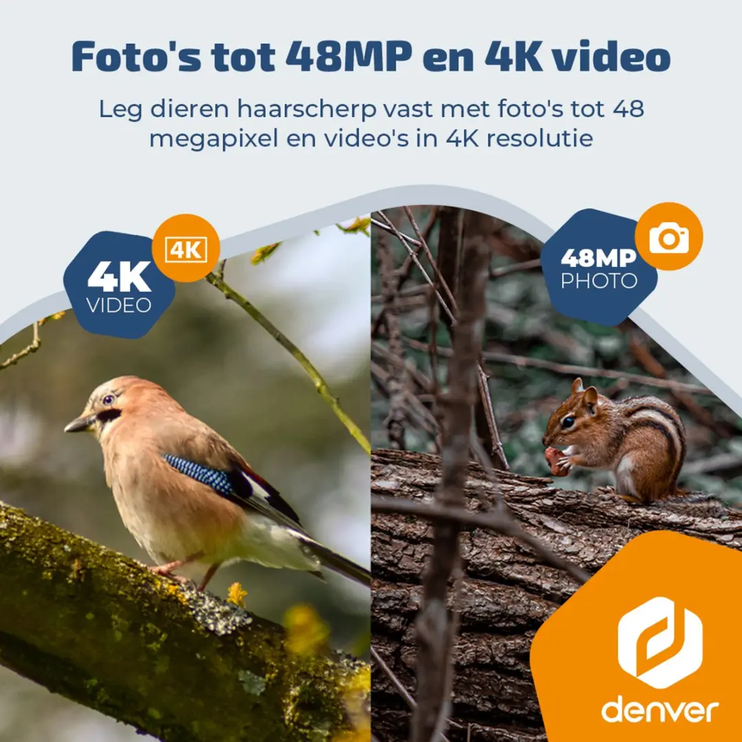Denver WCL8060 Wildcamera 4K - 48MP - 256GB - Groen - afbeelding 2 van 6