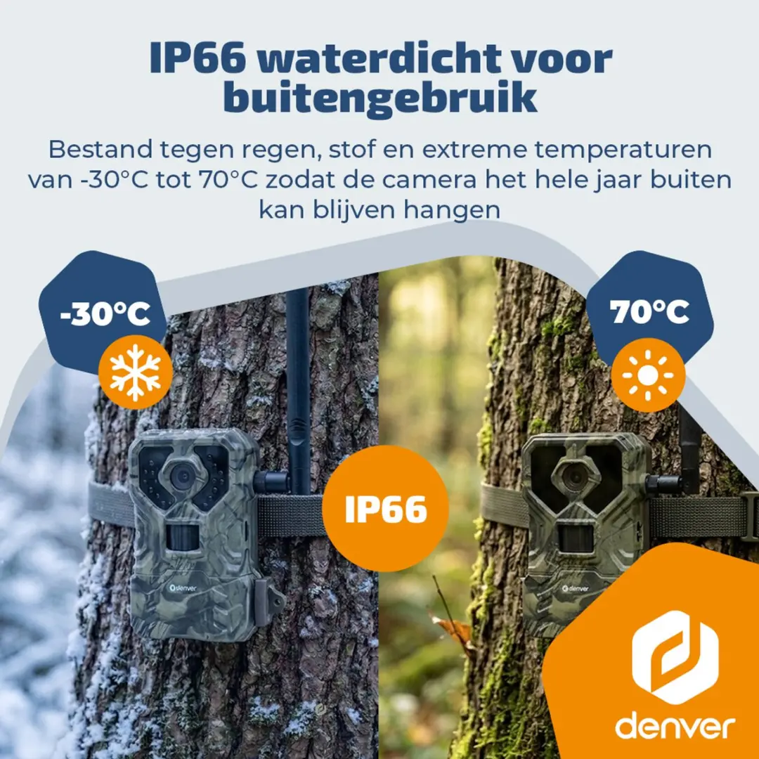 Denver WCL8060 Wildcamera 4K - 48MP - 256GB - Groen - afbeelding 5 van 6