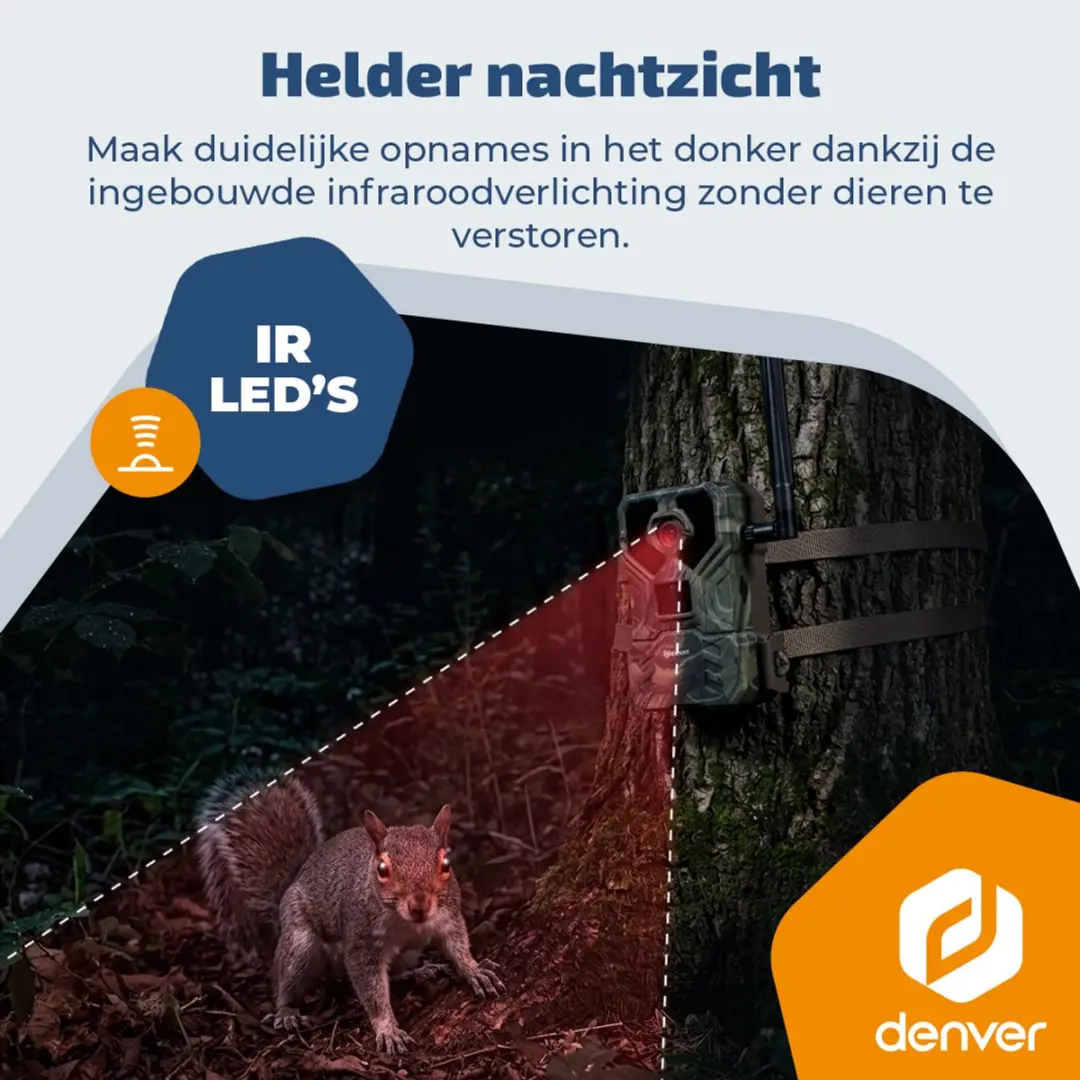 Denver WCL8060 Wildcamera 4K - 48MP - 256GB - Groen - afbeelding 3 van 6