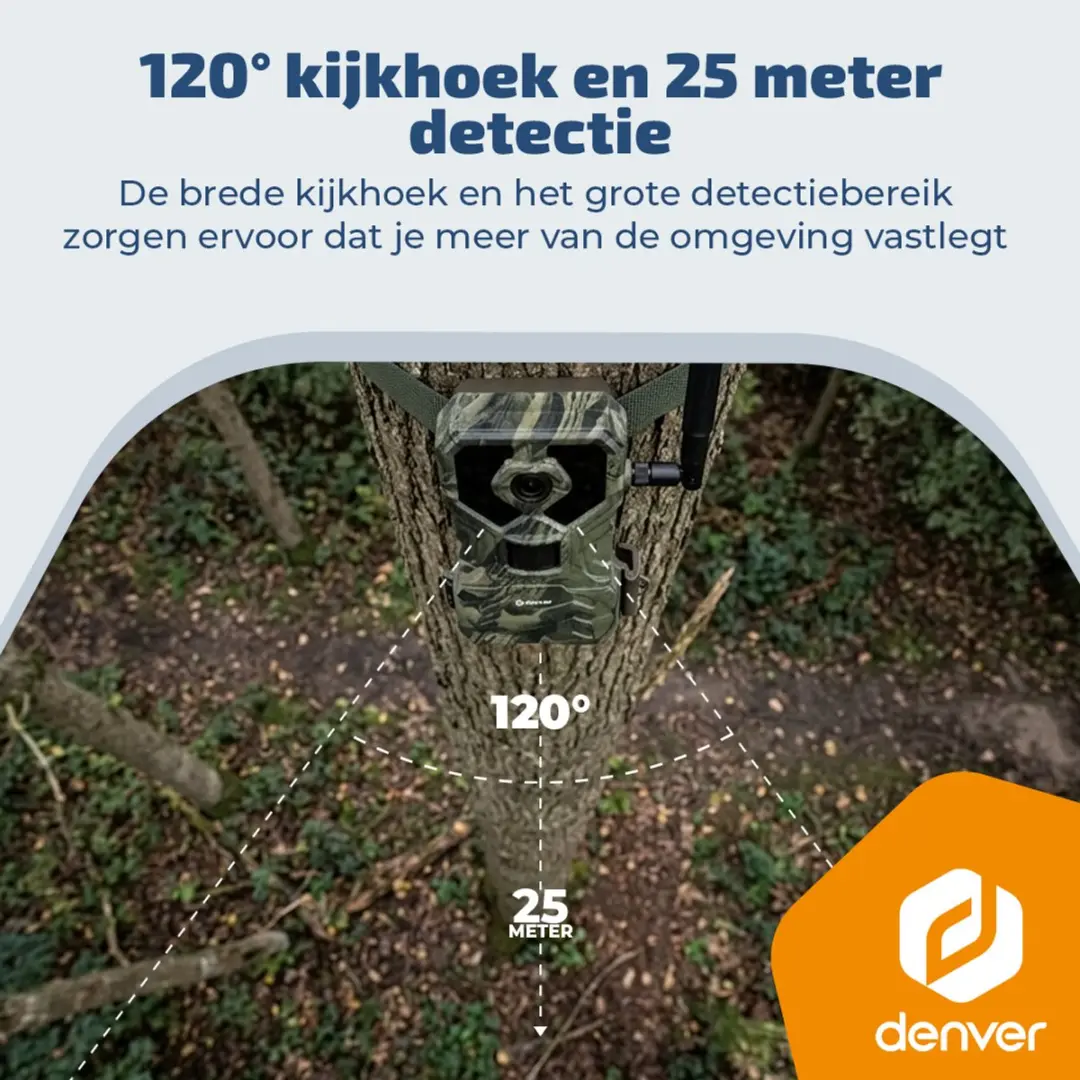 Denver WCL8060 Wildcamera 4K - 48MP - 256GB - Groen - afbeelding 6 van 6