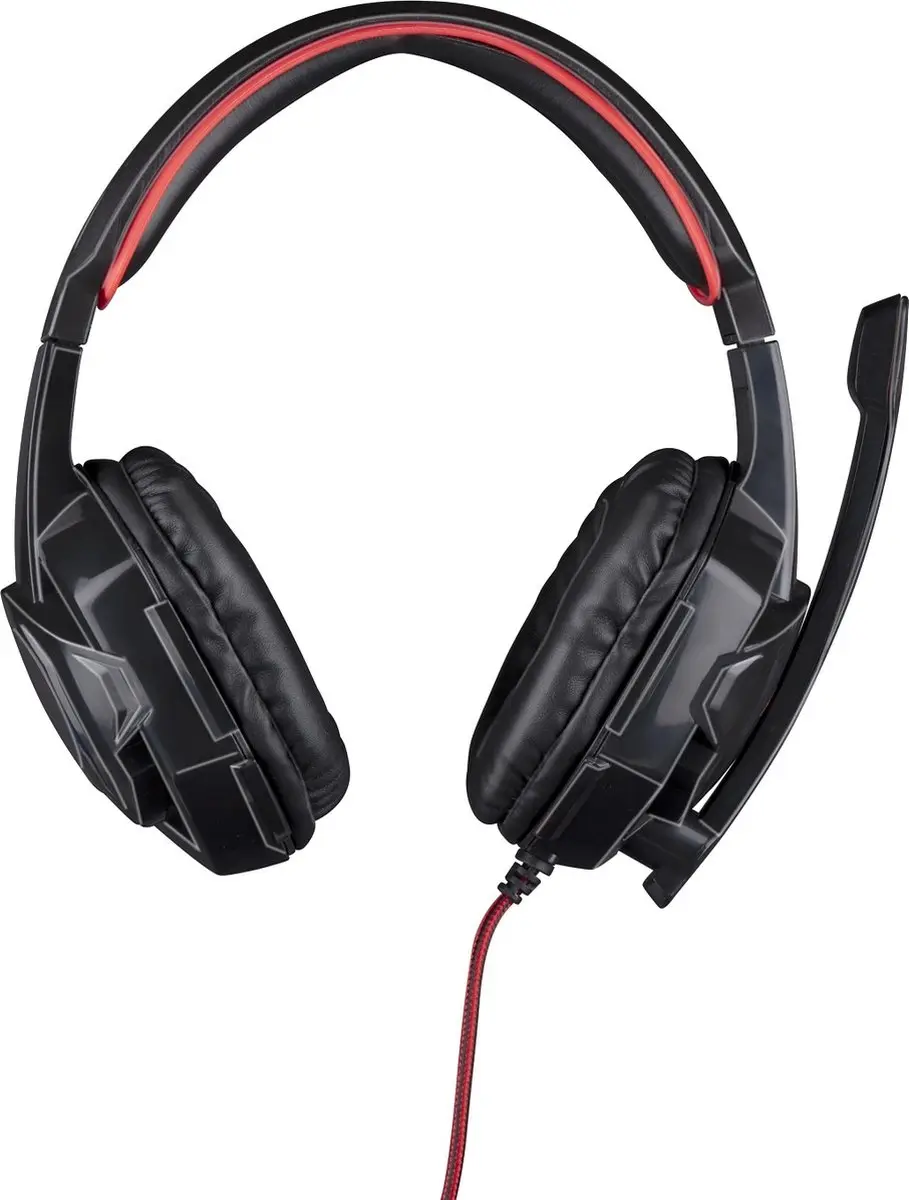 Grundig No Fear Gaming Headset 1940359 - Zwart/Rood - afbeelding 2 van 6