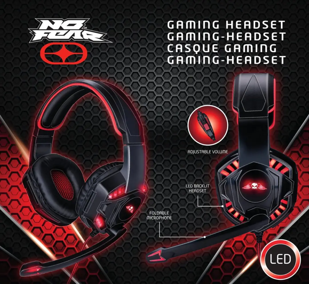 Grundig No Fear Gaming Headset 1940359 - Zwart/Rood - afbeelding 4 van 6