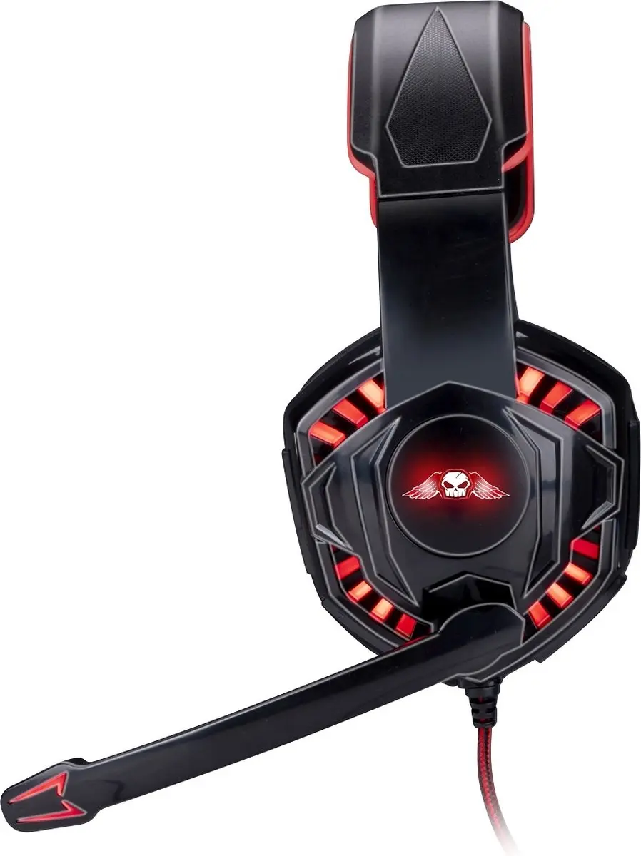 Grundig No Fear Gaming Headset 1940359 - Zwart/Rood - afbeelding 3 van 6