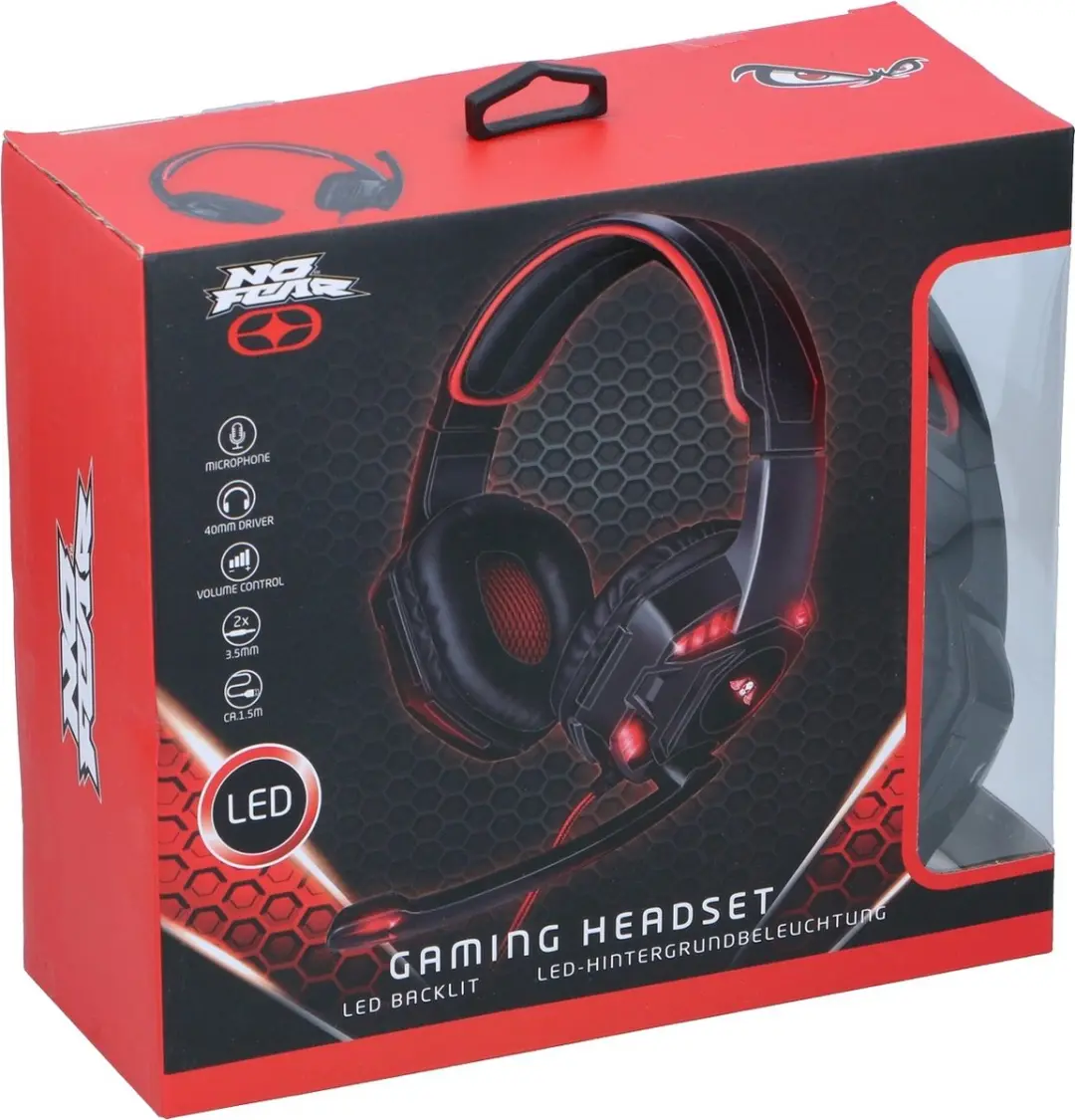 Grundig No Fear Gaming Headset 1940359 - Zwart/Rood - afbeelding 5 van 6