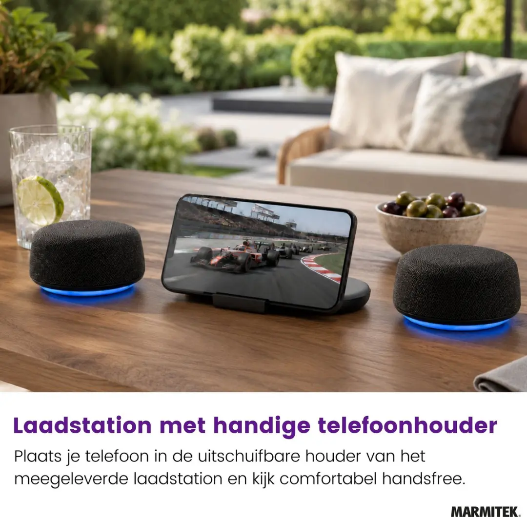 Marmitek Soundex B200 Bluetooth Speakers - Zwart - afbeelding 2 van 6