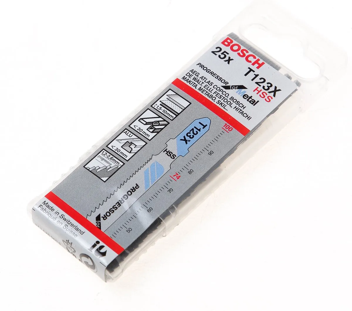 Bosch Professional T123X Decoupeerzaagbladen - 25 Stuks
