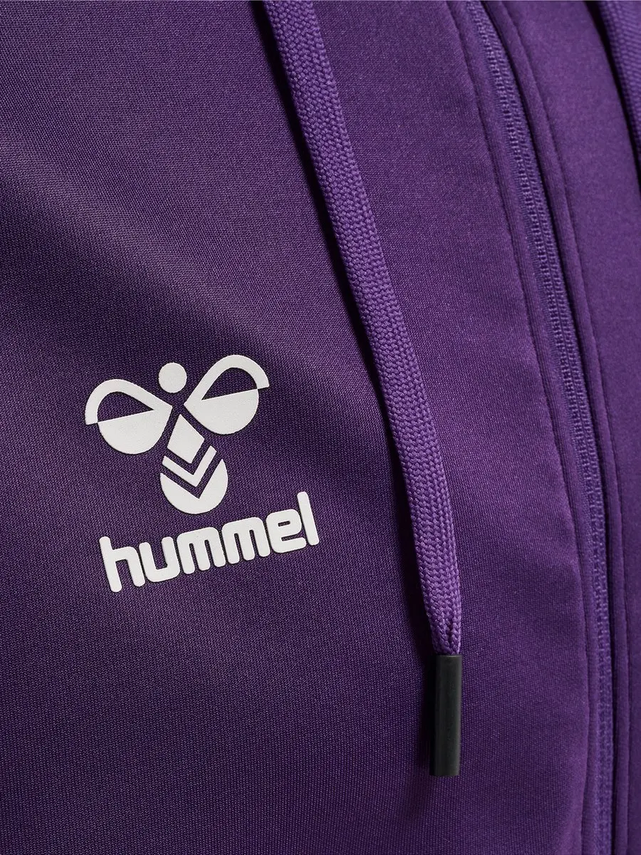 Hummel Hmlcore Xk Poly Zip Hood Sweat - M - Acai/Wit - afbeelding 4 van 6