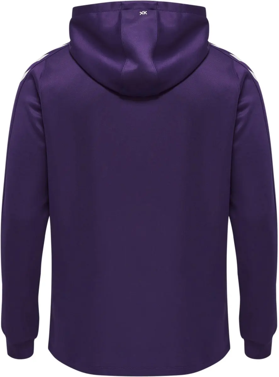 Hummel Hmlcore Xk Poly Zip Hood Sweat - M - Acai/Wit - afbeelding 3 van 6