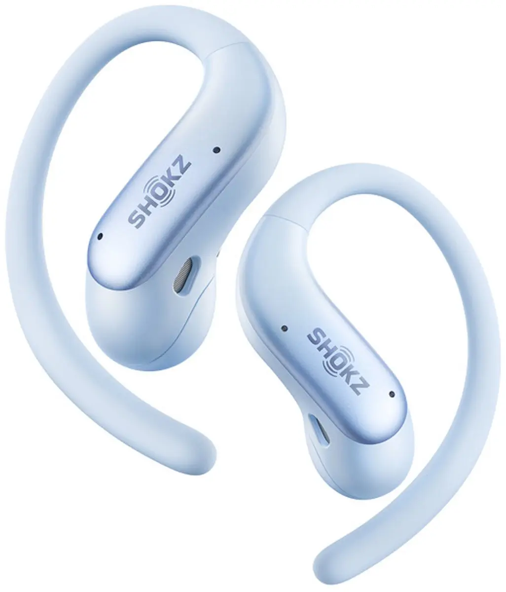 Shokz OpenFit Air 2 OpenBass 2.0 - 36 uur - IP55 - Ice Blue