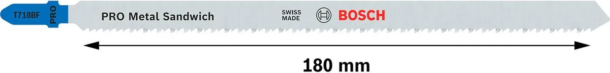 Bosch Professional T718BF Decoupeerzaagbladen Metaal - 5 Stuks