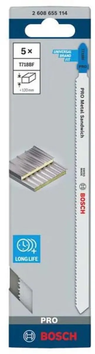 Bosch Professional T718BF Decoupeerzaagbladen Metaal - 5 Stuks