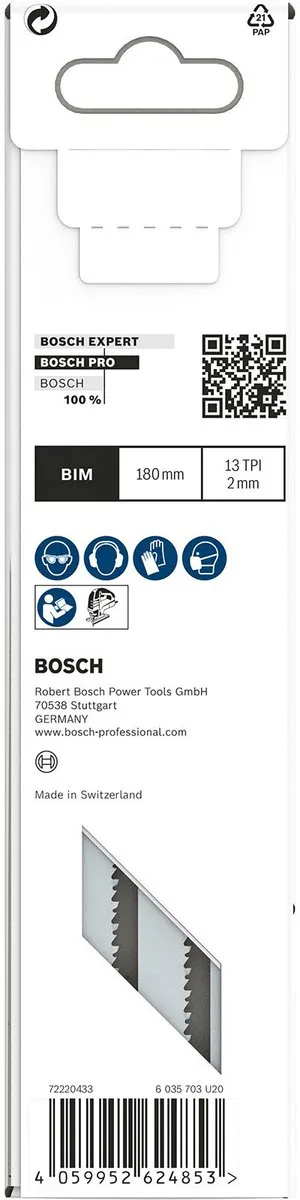 Bosch Professional T718BF Decoupeerzaagbladen Metaal - 5 Stuks