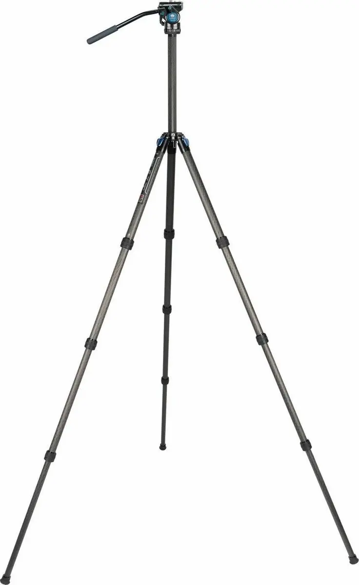Sirui Superb Traveller 124 Carbon Stativ VA-5 - 4 Secties - Zwart