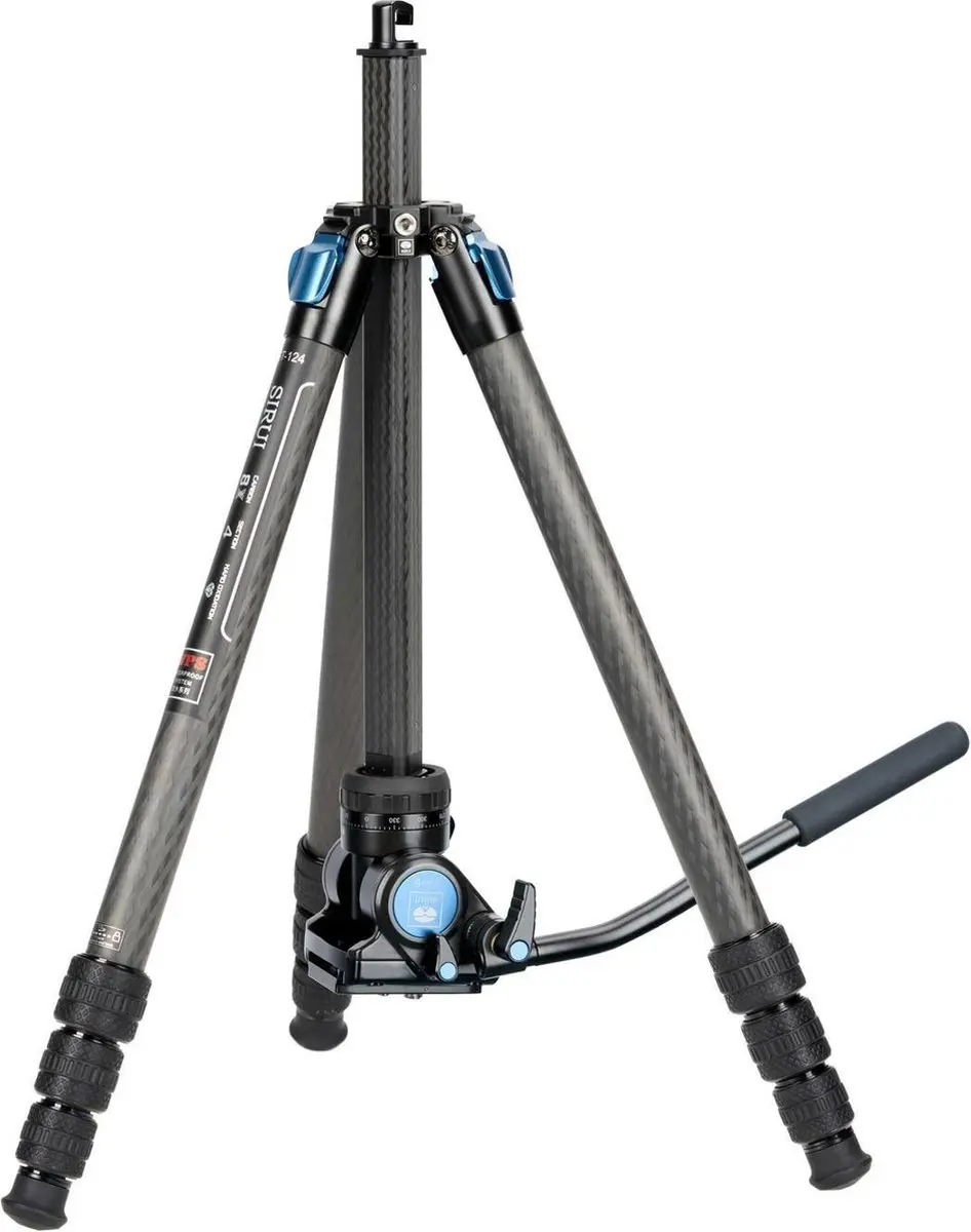 Sirui Superb Traveller 124 Carbon Stativ VA-5 - 4 Secties - Zwart