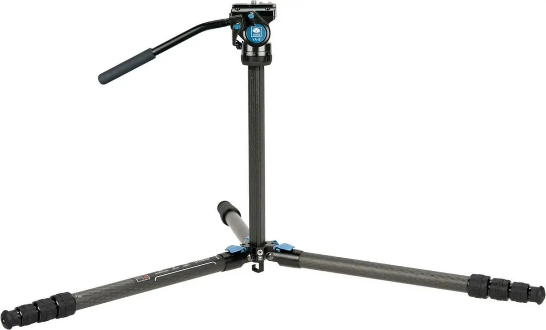 Sirui Superb Traveller 124 Carbon Stativ VA-5 - 4 Secties - Zwart