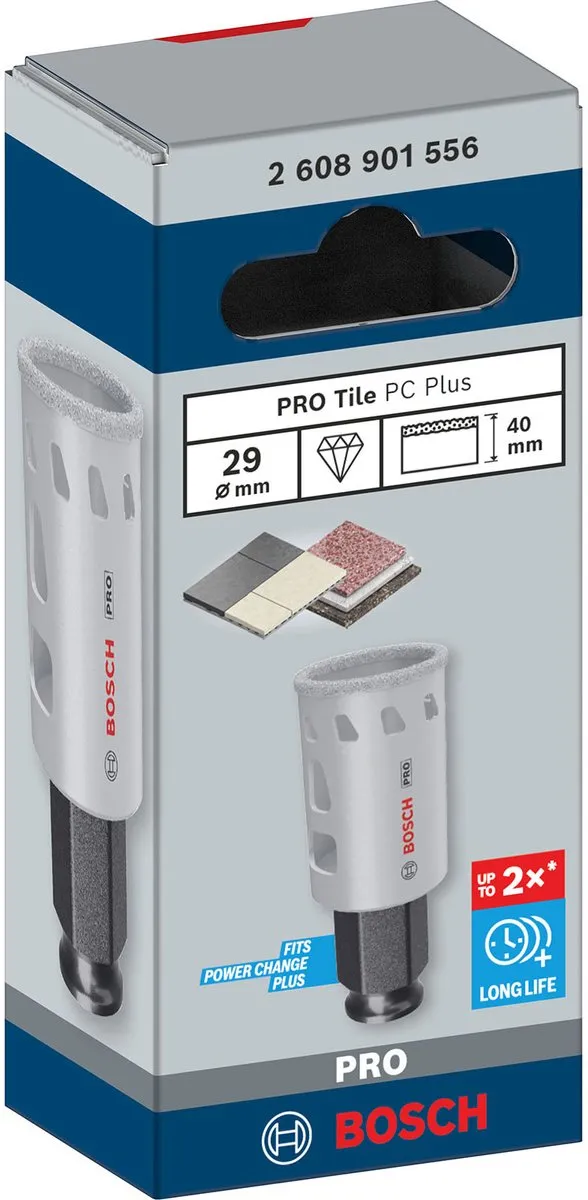 Bosch Professional Tegel PC Plus Gatenzaag 29mm - HS 2608901556 - afbeelding 2 van 6
