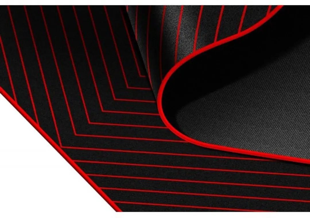 Defender TEKTA Gaming vloermat Zwart-Rood - afbeelding 4 van 5