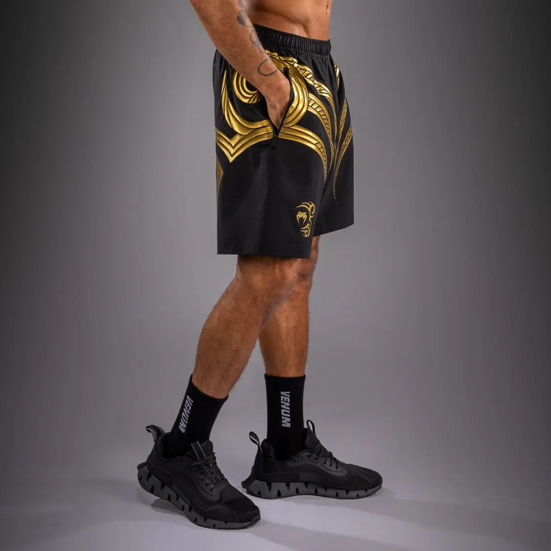 Venum Mike Tyson Tiger Training Shorts XS - Zwart/Goud - afbeelding 5 van 6