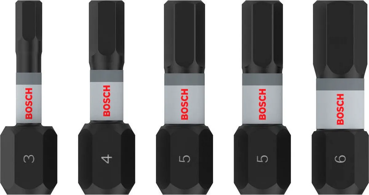 Bosch Professional Zeskant Slagbits H3 H4 H5 H6