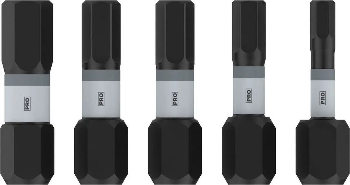 Bosch Professional Zeskant Slagbits H3 H4 H5 H6 - 5-delig