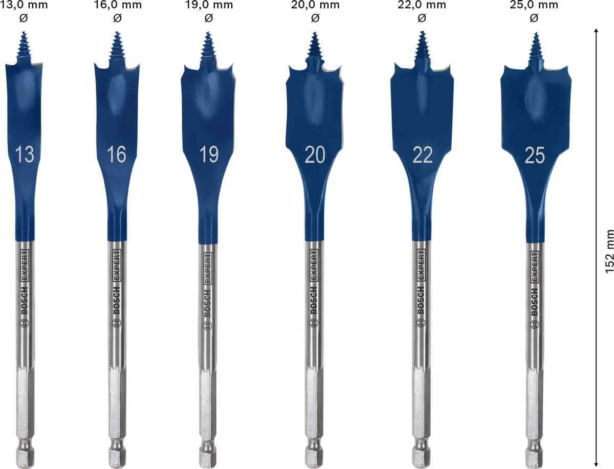 Bosch Professional EXPERT Self Cut Speed Speedboorset 6-delig - 13-25mm - afbeelding 6 van 6