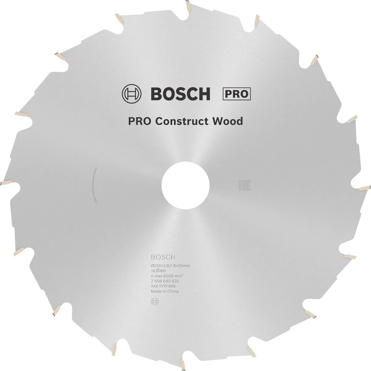 Bosch Professional Cirkelzaagblad Construct Wood 230x30x2,8mm