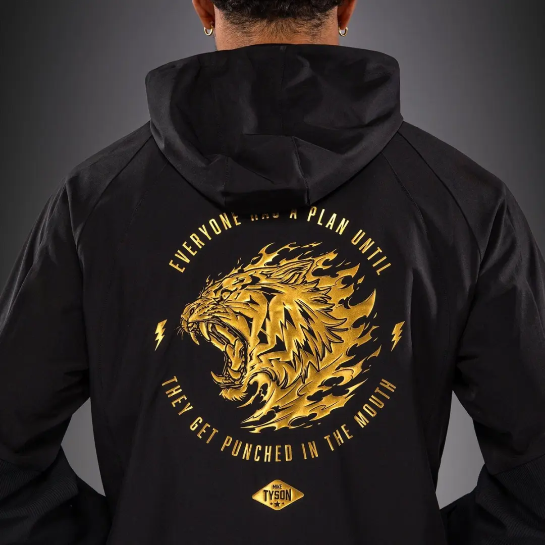 Venum Mike Tyson Tiger Track Jacket - Zwart/Goud XL - afbeelding 2 van 6