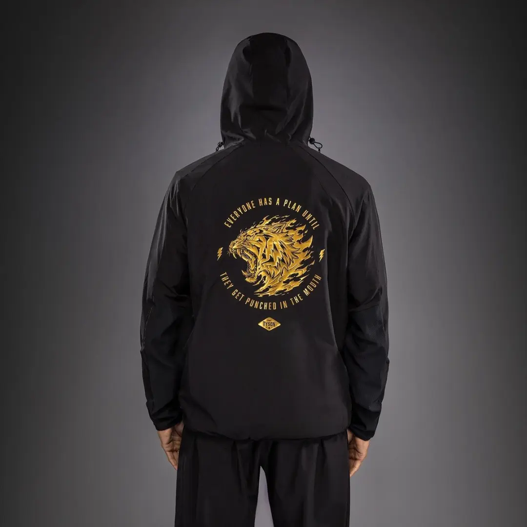 Venum x Mike Tyson Tiger Track Jacket - Zwart/Goud XXL - afbeelding 6 van 6