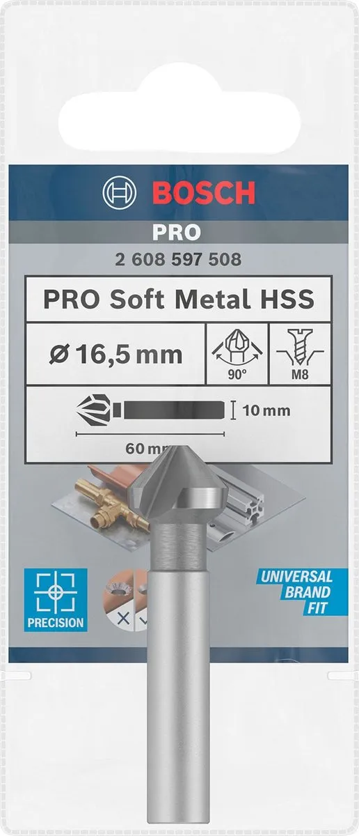 Bosch Professional Verzinkboor 16,5mm Hout - MPN 2608597508
