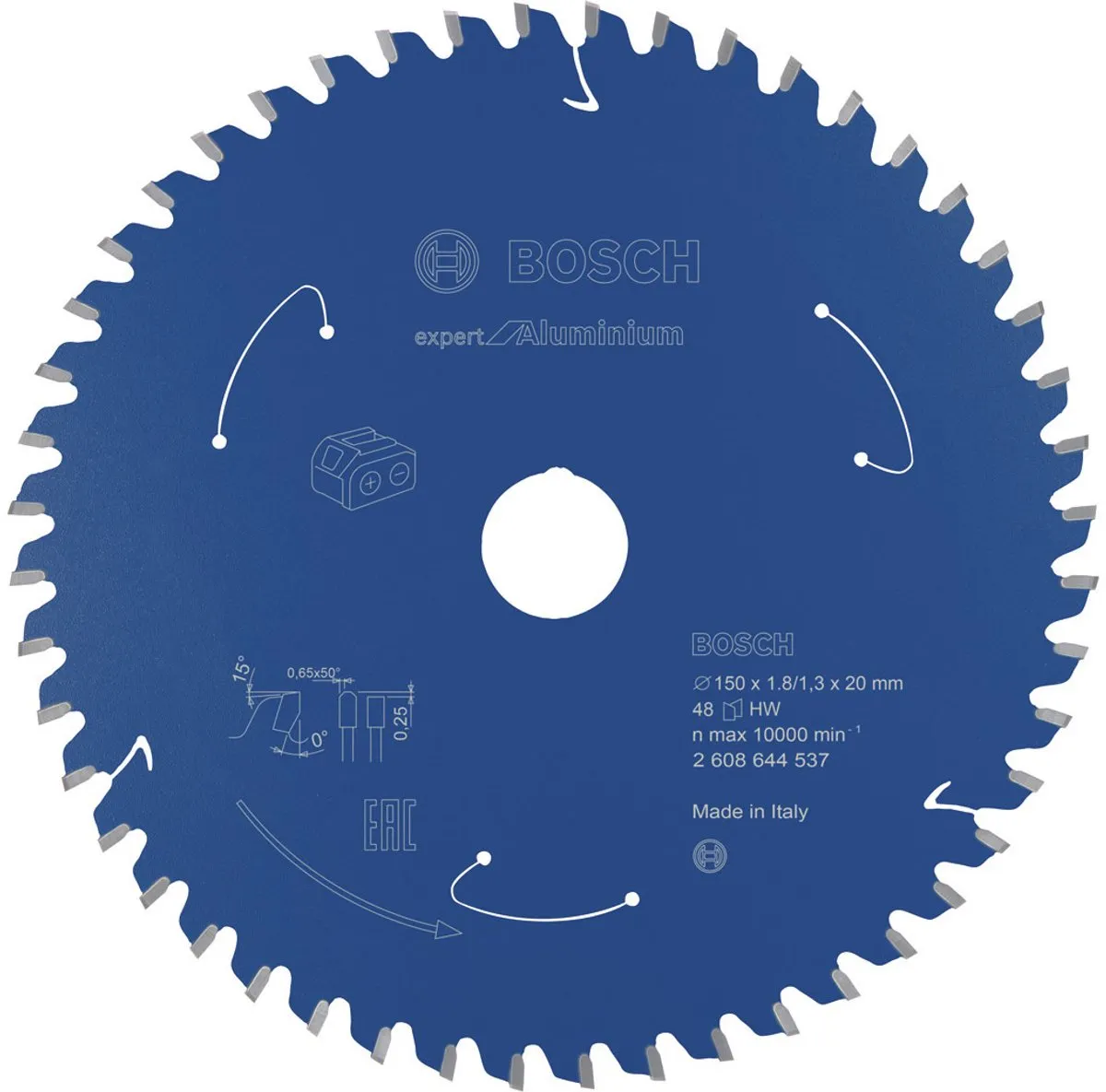 Bosch Professional Expert Cirkelzaagblad Aluminium 150mm 48T - 2608644537 - afbeelding 2 van 6