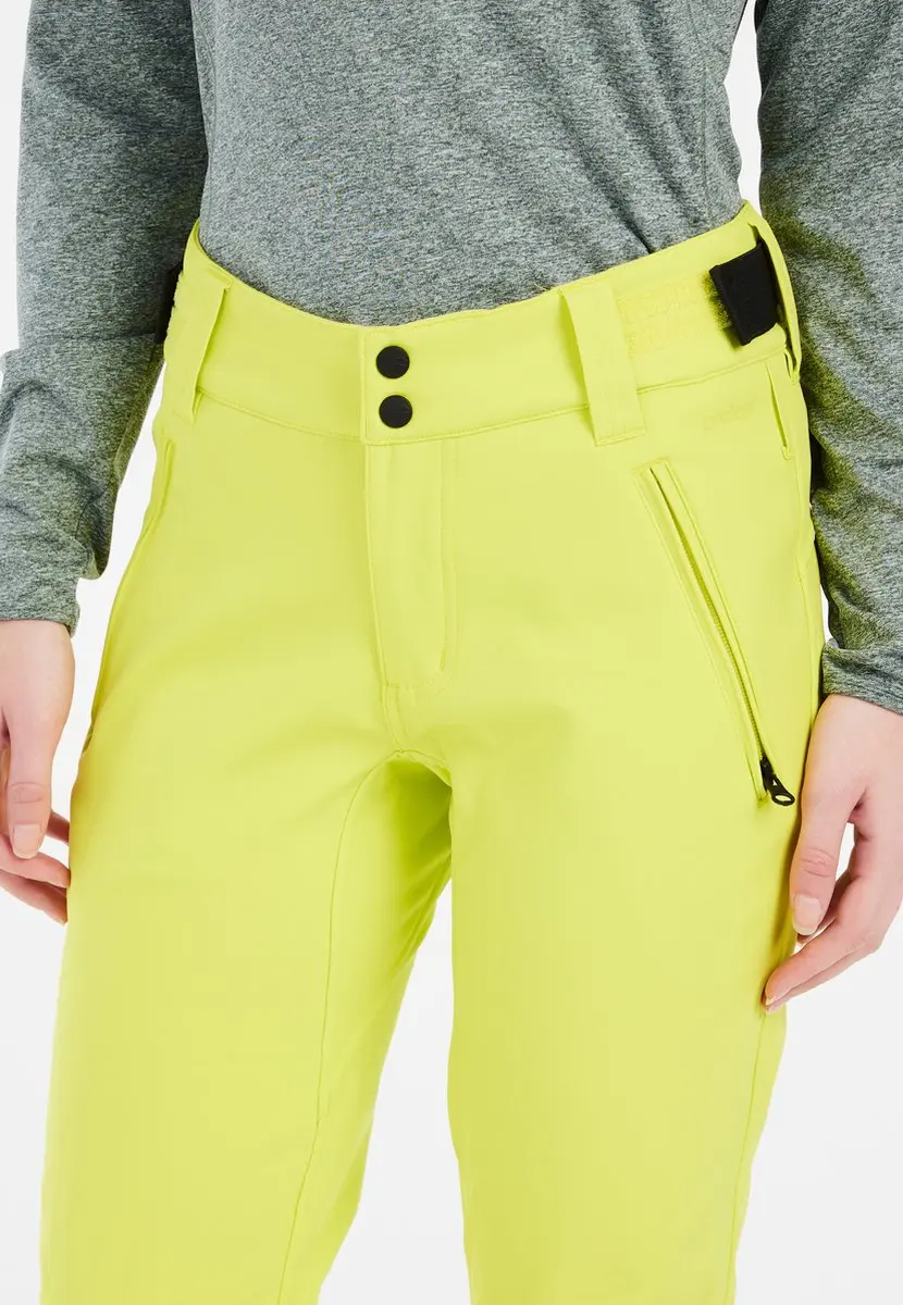 Protest Prtrelole Dames Softshell Skibroek - Waterkolom 10K - XS - Limone - afbeelding 4 van 6